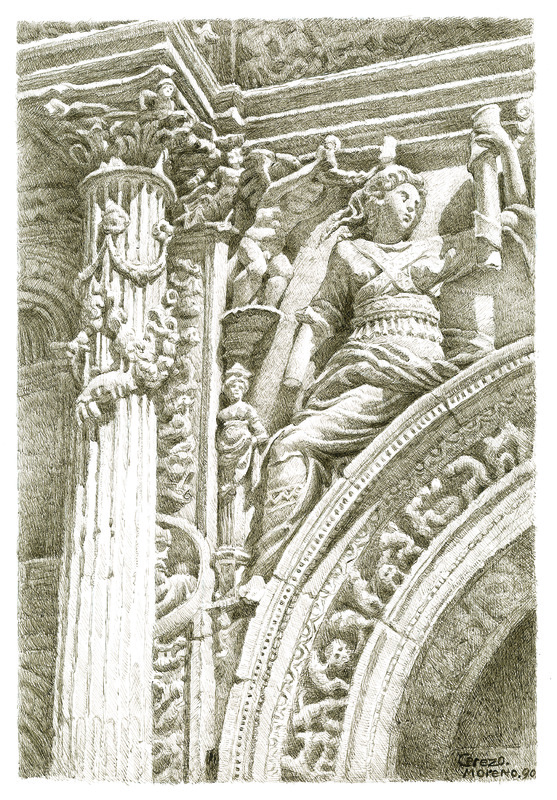 Detalle de la fachada principal del Salvador de Úbeda III