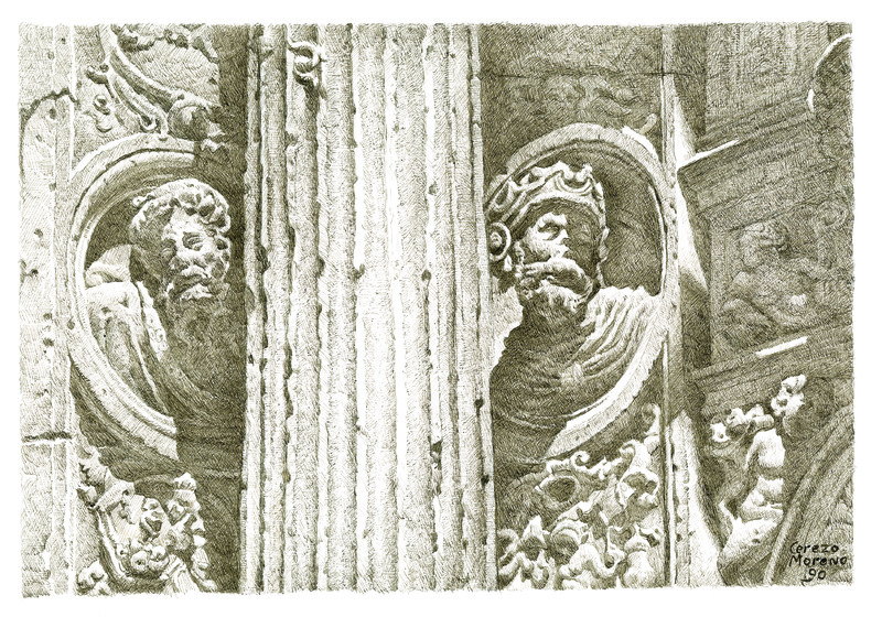 Detalle de la fachada principal del Salvador de Úbeda I