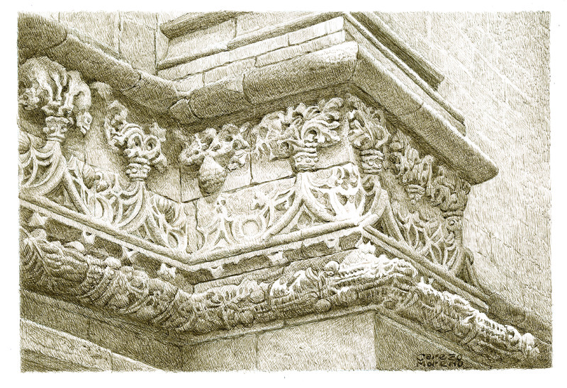 Friso gótico, testero de la Catedral de Jaén